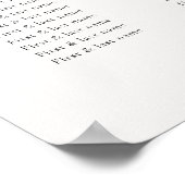 Eenvoudige Oranje Boho Botanische Bruiloft Instell Poster (Hoek)