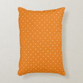 Eenvoudige Oranje en witte pooldots Accent Kussen (Voorkant(Verticaal))
