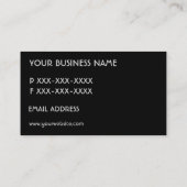 Eenvoudige oranje fade aangepaste monogram kaarten visitekaartje (Achterkant)