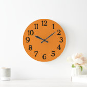 Eenvoudige Oranje Gewone Klok (Huis)