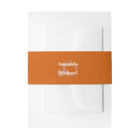 Eenvoudige Oranje Moderne Minimalistische Bruid en