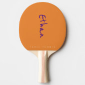 Eenvoudige oranje tafel_tennis handtekening tafeltennisbatje (Voorkant)