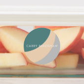 Eenvoudige Organische Shapes Sherbet Pastel Labels (Aangebracht)