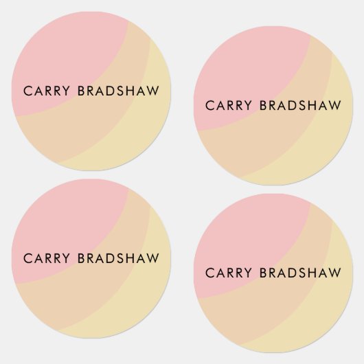 Eenvoudige organische vormen Sherbet pastel Labels (Groep)