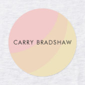 Eenvoudige organische vormen Sherbet pastel Labels (Design 1)