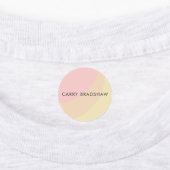 Eenvoudige organische vormen Sherbet pastel Labels (Aangebracht)