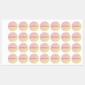 Eenvoudige organische vormen Sherbet pastel Labels (Vel)