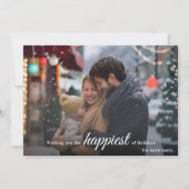 Eenvoudige Ornament Prettige feestdagen Feestdagenkaart (Voorkant)