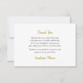 Eenvoudige orthodoxe christelijke doop bedankkaart (Voorkant)