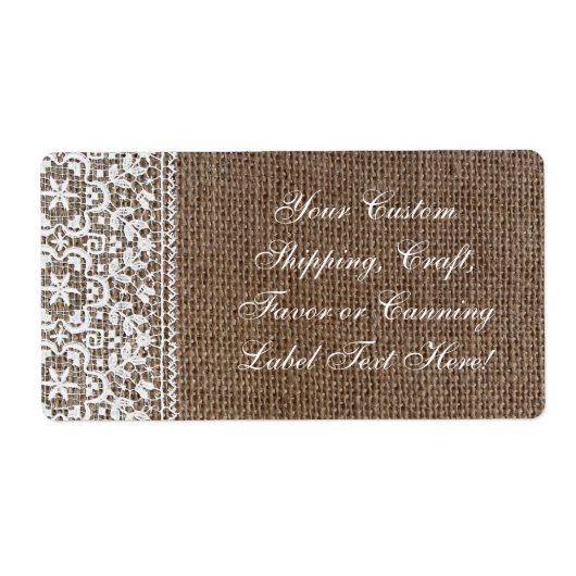 Eenvoudige overlapping en kant etiket (Voorkant)