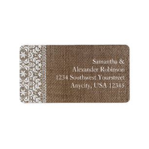 Eenvoudige overlapping en kant etiket