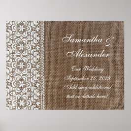 Eenvoudige overlapping en kant poster