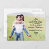 Eenvoudige  Overlay Foto Sla de datum op Aankondigingskaart (Voorkant / Achterkant)