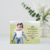 Eenvoudige  Overlay Foto Sla de datum op Aankondigingskaart (Staand voorkant)