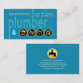 Eenvoudige Oversize LOODGIETER Signage Loodgieteri Visitekaartje (Voorkant / Achterkant)