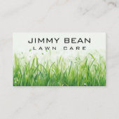 Eenvoudige overwoekerde grasverzorging gras snijde visitekaartje (Voorkant)