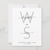 Eenvoudige paar Initialen en achternaam opslaan op (Voorkant)