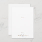 Eenvoudige Paar Monogram Bruiloft Dank u kaart (Voorkant / Achterkant)
