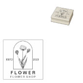 Eenvoudige Paardenbloem Bloem | Minimaal Botanisch Rubberstempel (Gestempeld)
