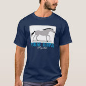 Eenvoudige Paardenliefhebber Personaliseer Naam T-shirt (Voorkant)