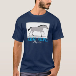 Eenvoudige Paardenliefhebber Personaliseer Naam T-shirt