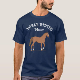 Eenvoudige Paardenliefhebber Personaliseer Naam T-shirt