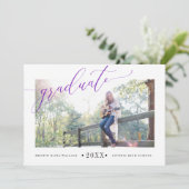 Eenvoudige Paarse aankondigingen van opleidingen (Staand voorkant)