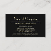 Eenvoudige Paarse accountant met elegant monogram Visitekaartje (Achterkant)