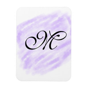 eenvoudige paarse aquarel spetters pastel voeg naa magneet