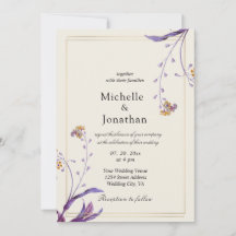  eenvoudige paarse bloemen Christelijk huwelijk