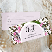 Eenvoudige Paarse Bloemen Classic Cadeaubon