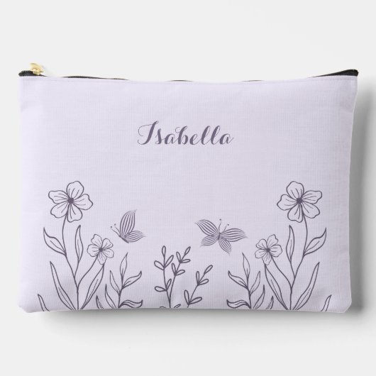 Eenvoudige paarse bloemen etui (Voorkant)