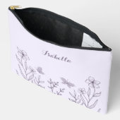 Eenvoudige paarse bloemen etui (Open)