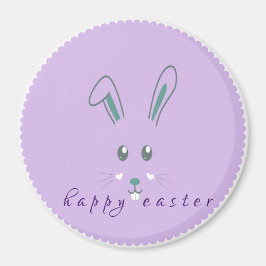 Eenvoudige Paarse broodrooster met een klassieke r Magneet