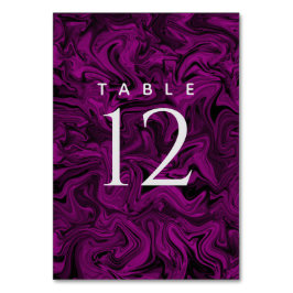 Eenvoudige Paarse Bruiloft Kaart