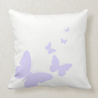 Eenvoudige Paarse Butterflies Pillow. Kussen