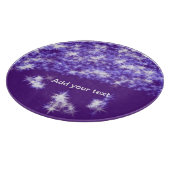 Eenvoudige paarse glittersparren voegen jouw tekst snijplank (Hoek)