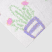 Eenvoudige paarse groene cactus, glitter sparkle c tissuepapier (Detail)