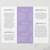 Eenvoudige Paarse lavendel Contemedhedendaagse QR- Flyer (Achterkant)