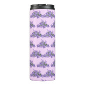 Eenvoudige Paarse lavenderbloemen Thermosbeker (Achterkant)