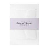 Eenvoudige Paarse Lila bruiloft Uitnodigingen Wikkel (Voorkant Voorbeeld)