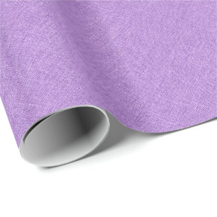 Eenvoudige Paarse linnen textuur Cadeaupapier