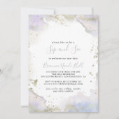 Eenvoudige Paarse minimalistische sip en see Kaart (Voorkant)