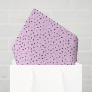 Eenvoudige Paarse Polka stippen met roze achtergro Tissuepapier