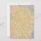 Eenvoudige Paarse Roze Gliter Islamitische Aqiqa A Kaart (Achterkant)