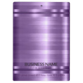 Eenvoudige Paarse strepen Klembord (Achterkant)
