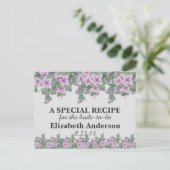 Eenvoudige Paarse ventilatorpinpassen Briefkaart (Staand voorkant)