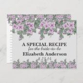 Eenvoudige Paarse ventilatorpinpassen Briefkaart (Voorkant / Achterkant)