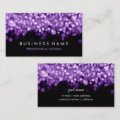 Eenvoudige Paarse verlichting Visitekaartje (Voorkant / Achterkant)
