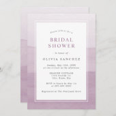 Eenvoudige Paarse Waterverf Ombre Uitnodiging (Voorkant / Achterkant)